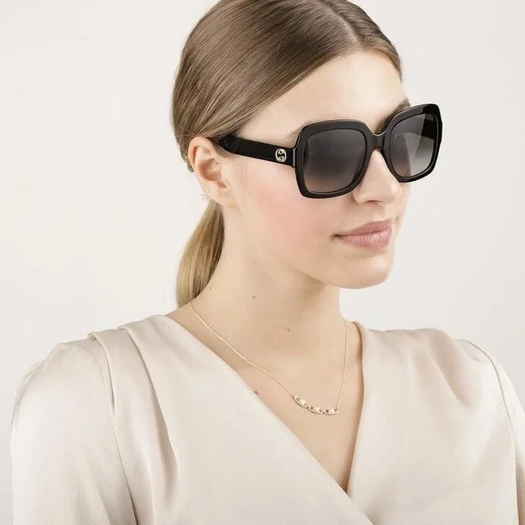 Gucci Grey Gradient Square Sunglasses. GG0036S Sunglasses